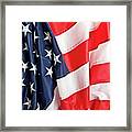 Real Usa Flag #2 Framed Print