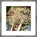 Stir Fry Noodles #2 Framed Print