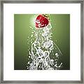 Strawberry Splash #2 Framed Print