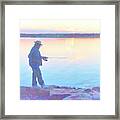 Sunrise Fisherman #2 Framed Print