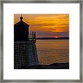 Sunset From Castle Hill Lighthouse. #2 Framed Print