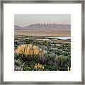 Sunset On Antelope Island #2 Framed Print