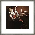 The Magdalen With The Smoking Flame Framed Print