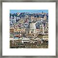 View Of Rome Italy From Atop Gianicolo Hill #2 Framed Print