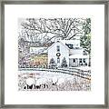 Virginia Va - Little Farm House In The Snow #3 Framed Print