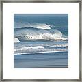 Windy Seas In Cornwall #1 Framed Print