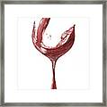 Red Wine Pouring Framed Print