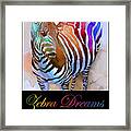 Zebra Dreams #1 Framed Print