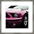 2010 Pink Ford Cobra Mustang Gt 500 Framed Print