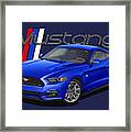 2015 Blue Mustang Framed Print