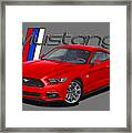 2015 Red Mustang Framed Print