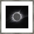 2017 Eclipse And Earthshine Framed Print