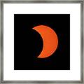 2017 Partial Solar Eclipse From New Jersey At 319 Framed Print