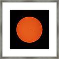 2017 Partial Solar Eclipse From New Jersey At 402 Framed Print