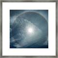 22 Degree Solar Halo Framed Print