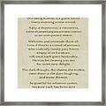 29- The Guest House Framed Print