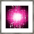 Abstract Circuit Board Lighting Effect  #3 Framed Print
