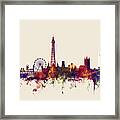 Blackpool England Skyline #3 Framed Print