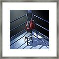 Boxing Corner And Boxing Gloves #3 Framed Print