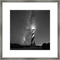 Cape Hatteras Lighthouse Milky Way #3 Framed Print
