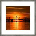 Chesapeake Bay Bridge Sunset #3 Framed Print