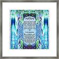 Home Blessing-hebrew English #3 Framed Print