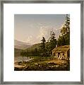 Home In The Woods Framed Print