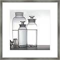 3 Jars Framed Print