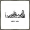 Raleigh North Carolina Skyline #3 Framed Print
