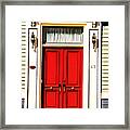 Red Door #3 Framed Print