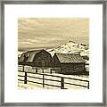 Winter Farm Scene In Colorado #3 Framed Print