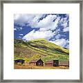 310427 Buildings In Ashcroft Ghost Town Framed Print