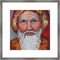 3d Santa Framed Print