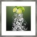 Lime Splash #4 Framed Print