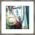 Nun Peering Into Crystal Ball #4 Framed Print