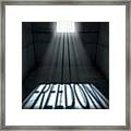Sunshine Shining In Prison Cell Window #4 Framed Print