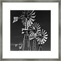 4 Windmills Framed Print