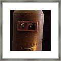 40's Helmet-with Mustard Framed Print