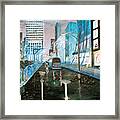 42nd Street Blue Framed Print