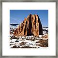 Capitol Reef National Park Temple Of The Sun #5 Framed Print