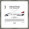 Mcdonnell Douglas F-4e Phantom Ii Thunderbird #2 Framed Print