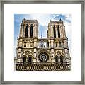 Notre Dame Cathedral In Paris Framed Print