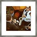 The Del Mccoury Band And The Preservation Hall Jazz Band Backstage At Bonnaroo #6 Framed Print