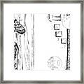 5.4.japan-1-butterfly-and-walkway Framed Print