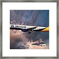 Monarch Airbus A321-231 #57 Framed Print