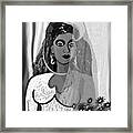 582   White Bride With Earrings A Framed Print