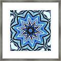 Colorful Blue Kaleidoscopic Design #6 Framed Print