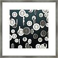 Falling Spinning Cryptocurrency #6 Framed Print