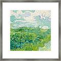 Green Wheat Fields. Auvers #6 Framed Print