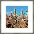 Shwe Indein Pagoda - Myanmar #6 Framed Print